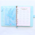 2021 new macaron office school spiral notebooks stationery,cute personal binder weekly planner agenda organizer,rose gold,A5A6